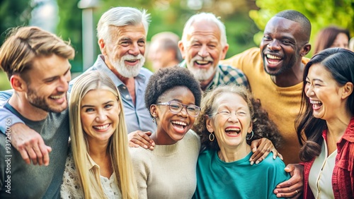group of people with positive energy