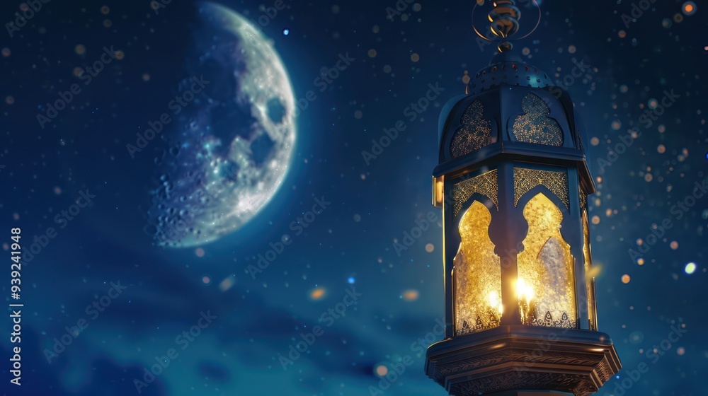 Ramadan Lantern & Moon Ramadan Lantern & Moon