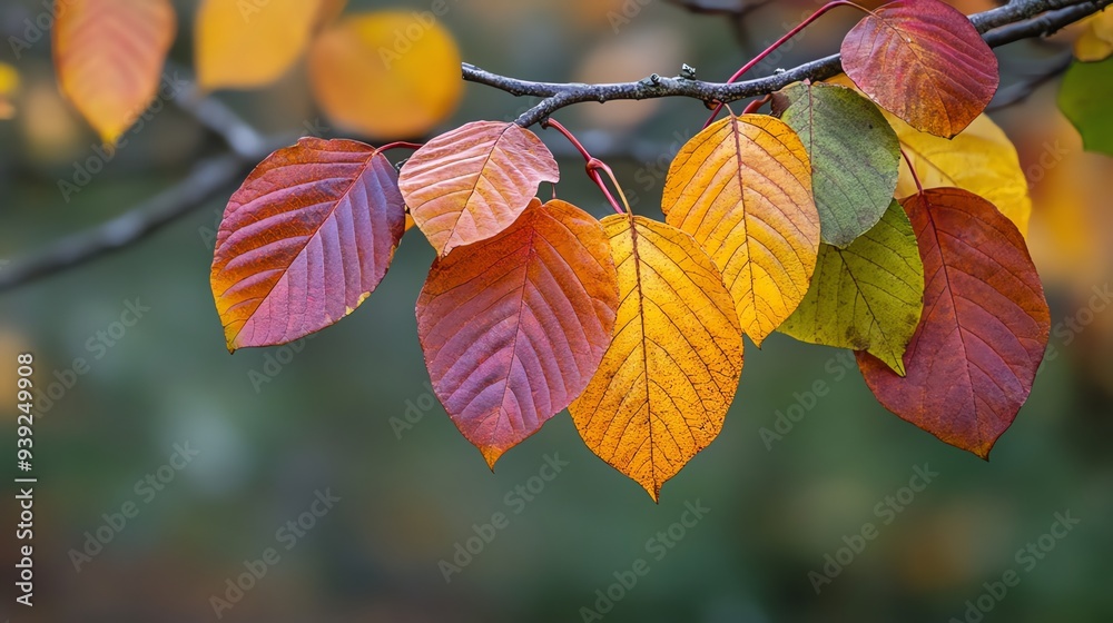 Fall leaves in shades of red, orange, and yellow. Fall leaves in shades of red, orange, and yellow.