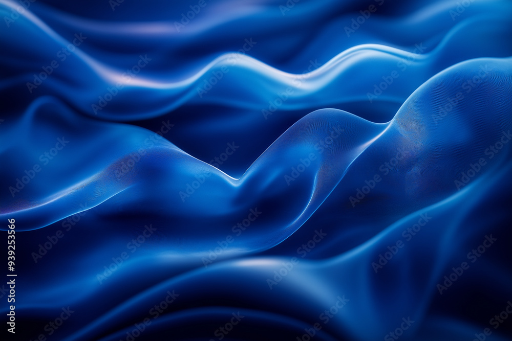 Obraz premium Gradient blue background vector design. Design of a postcard, banner, website