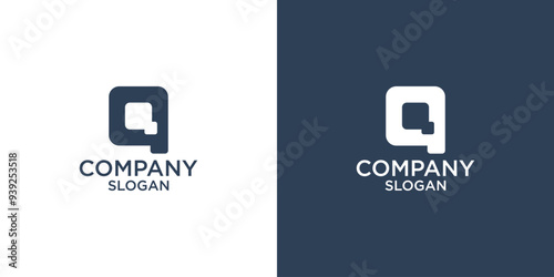 letter q abstract monogram logo vector design