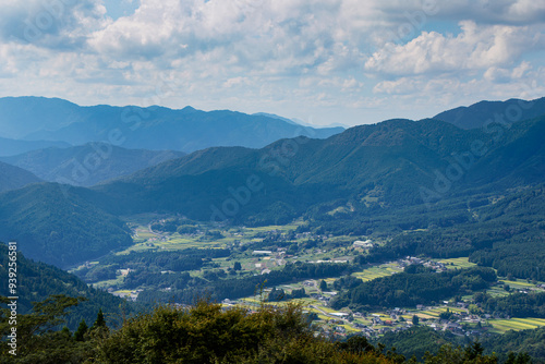 高地から望む美作の里