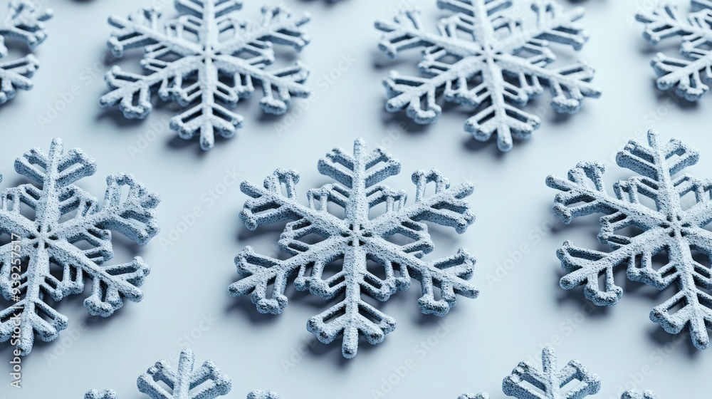 Snowflakes create a beautiful winter landscape, showcasing nature's artistry and elegance Snowflakes create a beautiful winter landscape, showcasing nature's artistry and elegance