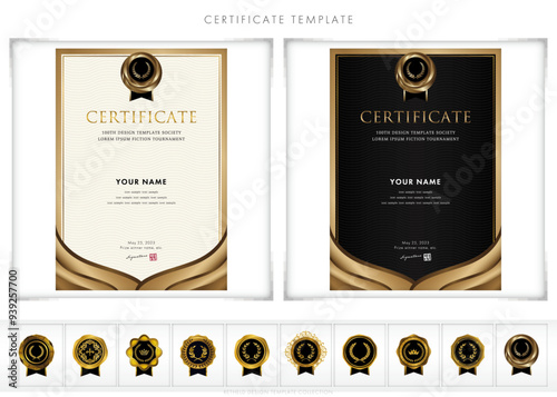 賞状２２７　certificate　award　表彰状　celebration