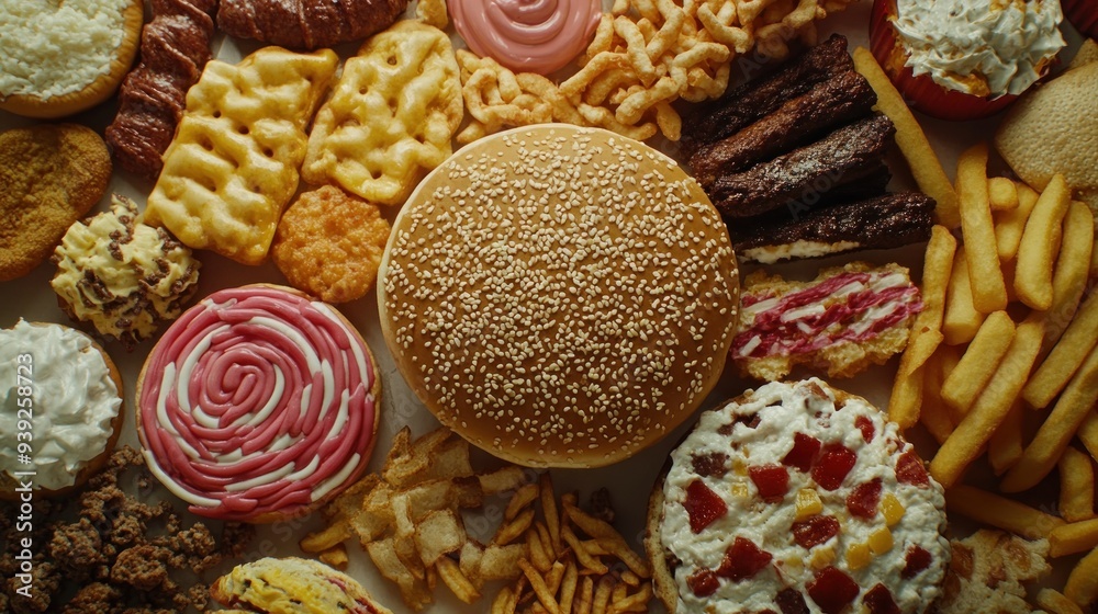 Ultimate Junk Food Appetizer Platter Indulge in a Deliciously Greasy Feast of Crispy Fries, Sweet Treats, and More, A Feast for Your Senses Ultimate Junk Food Appetizer Platter Indulge in a Deliciously Greasy Feast of Crispy Fries, Sweet Treats, and More, A Feast for Your Senses