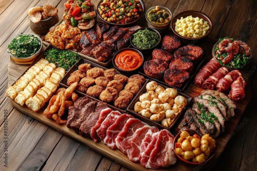 Ultimate Meat Platter Indulge in a Feast of Savory Delights with Greasy, Satisfying Junk Food Sides, Perfect for Parties, Gatherings, or a Cheesy Night In Ultimate Meat Platter Indulge in a Feast of Savory Delights with Greasy, Satisfying Junk Food Sides, Perfect for Parties, Gatherings, or a Cheesy Night In