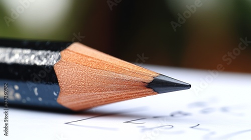 A sharpened pencil lies poised above a blank page, inviting thoughts and inspiration