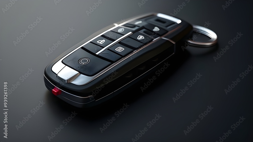 Remote control car key with cutout Remote control car key with cutout