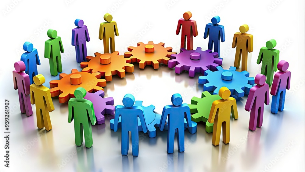 Well-Coordinated Teamwork Or Harmony Between Two Or More People, Objects, Or Processes