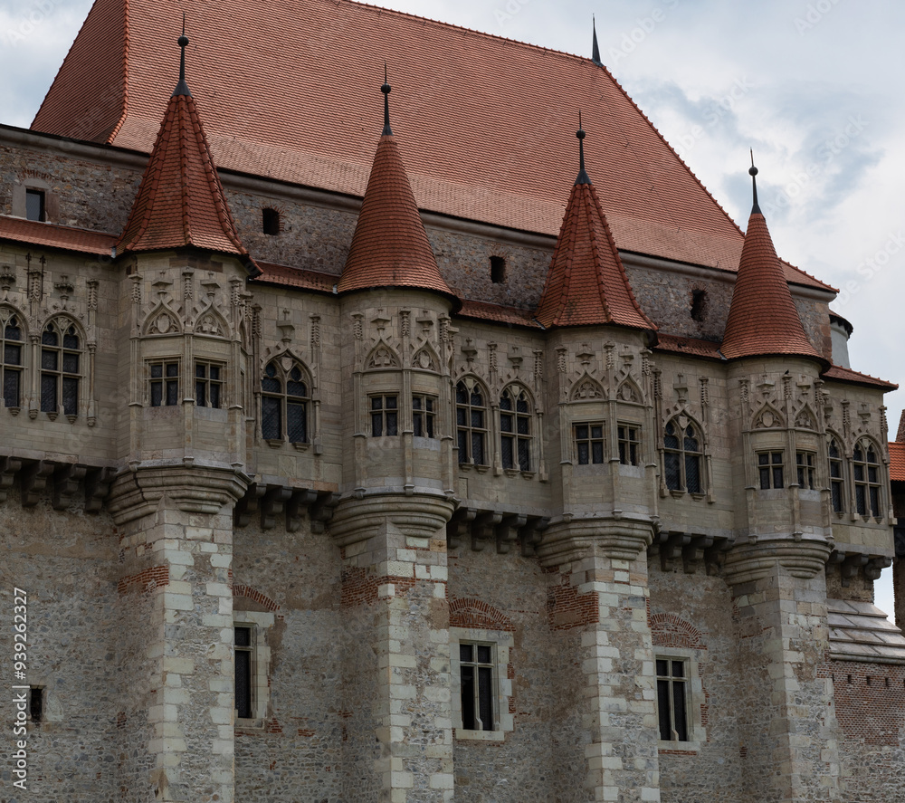 The famous Corvin Castle, one of the largest and most beautiful and impressive castles in Europe, Hunedoara, Transylvania, Romania The famous Corvin Castle, one of the largest and most beautiful and impressive castles in Europe, Hunedoara, Transylvania, Romania