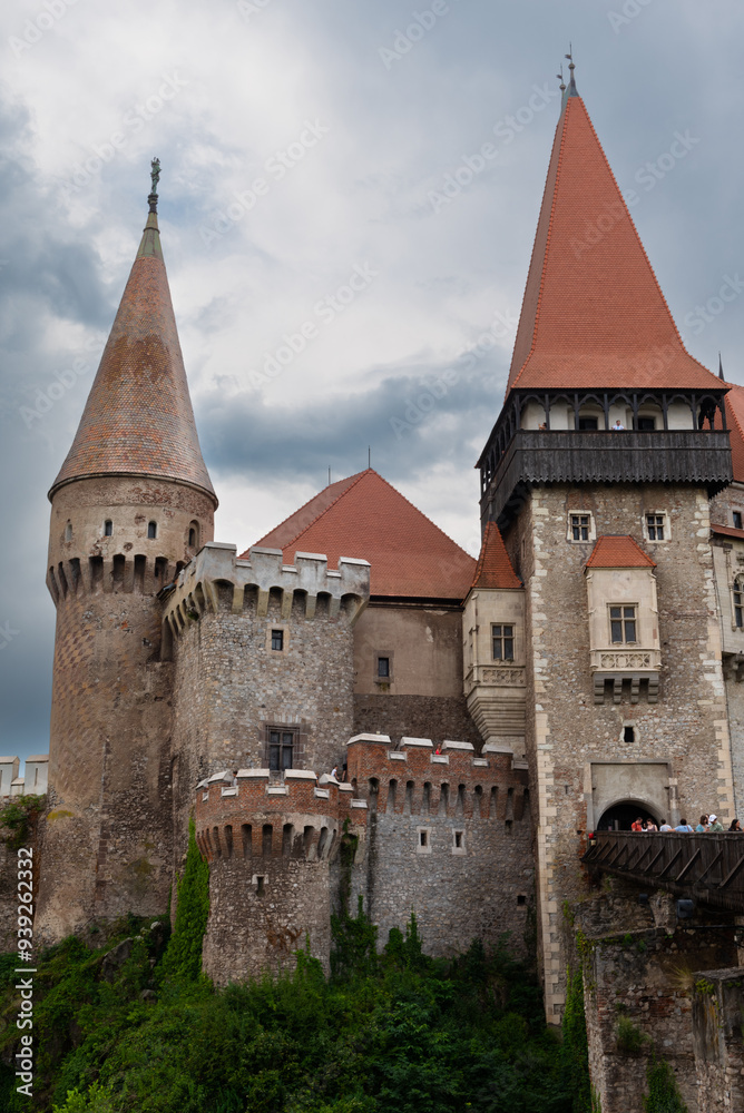 The famous Corvin Castle, one of the largest and most beautiful and impressive castles in Europe, Hunedoara, Transylvania, Romania The famous Corvin Castle, one of the largest and most beautiful and impressive castles in Europe, Hunedoara, Transylvania, Romania