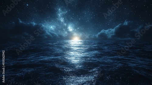 moon over the sea