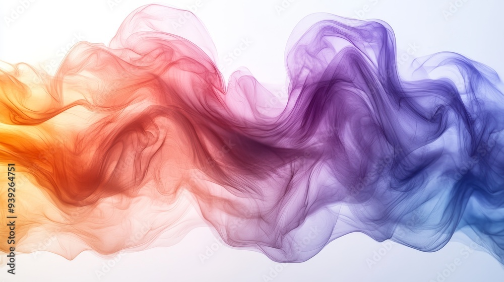 Obraz premium Colorful Abstract Smoke Wave Background
