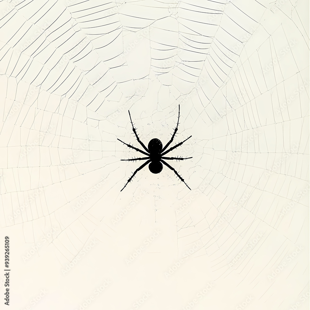 Obraz premium Spider in Its Web