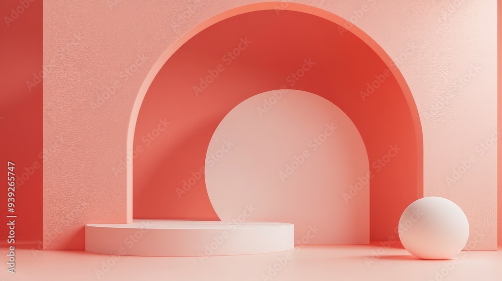 3D Rendering, Abstract background, scene for product display minimal style 3D Rendering, Abstract background, scene for product display minimal style