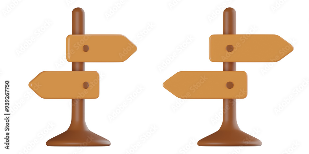 direction board 3d rendering icon illustration, png file, transparent background, startup direction board 3d rendering icon illustration, png file, transparent background, startup