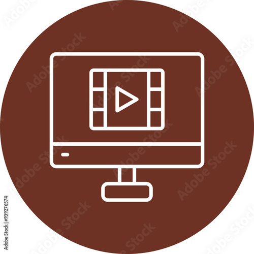 Video Editing Vector Icon Design