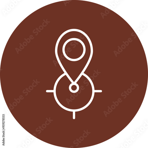 Point Destination Vector Icon Design