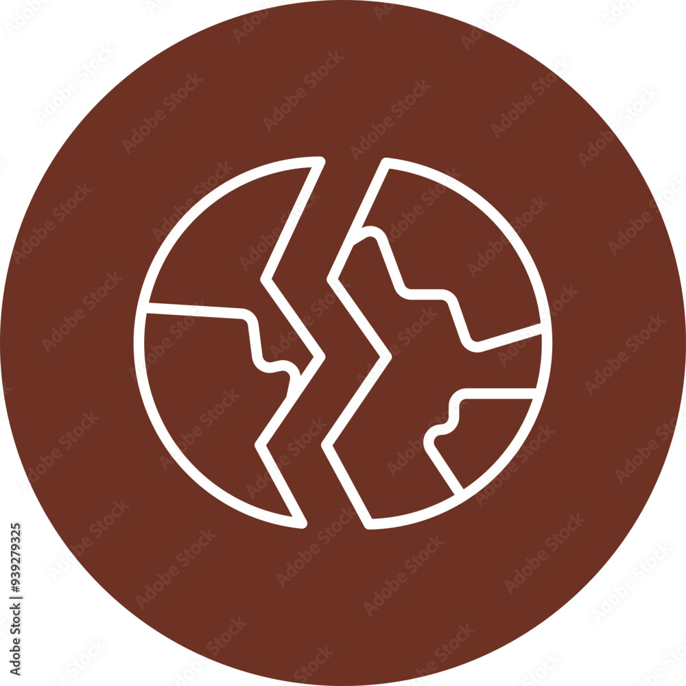 Destroyed Vector Icon Design Destroyed Vector Icon Design