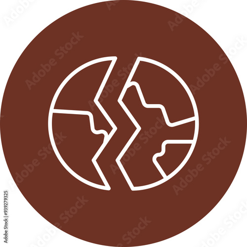 Destroyed Vector Icon Design