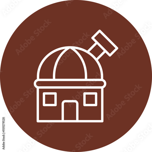 Observatory Vector Icon Design