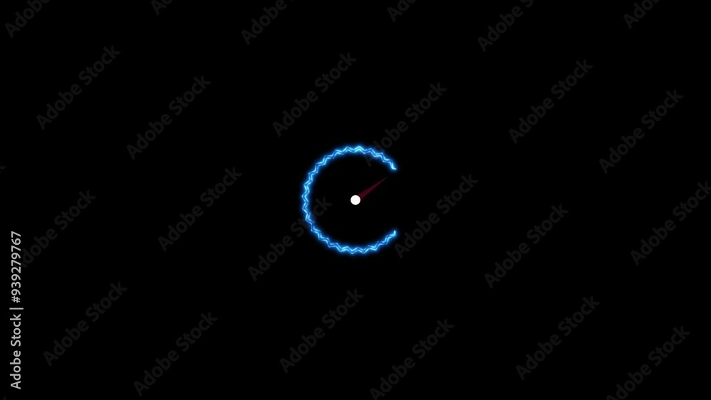 countdown in particle clock animation.glowing light clock animation countdown in particle clock animation.glowing light clock animation