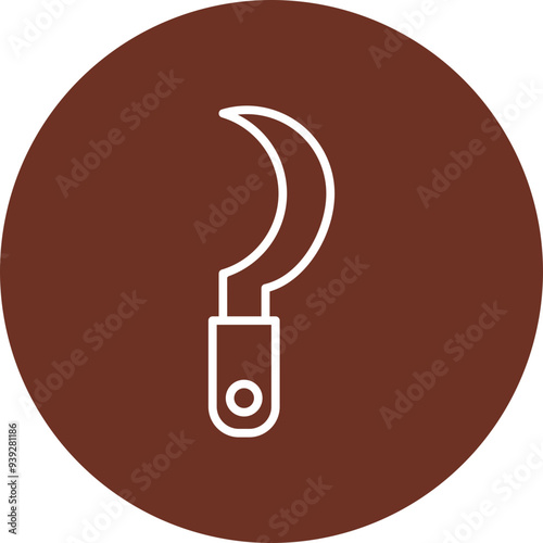 Sickle Vector Icon Design