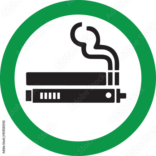 smoking and vaping  area sign. 