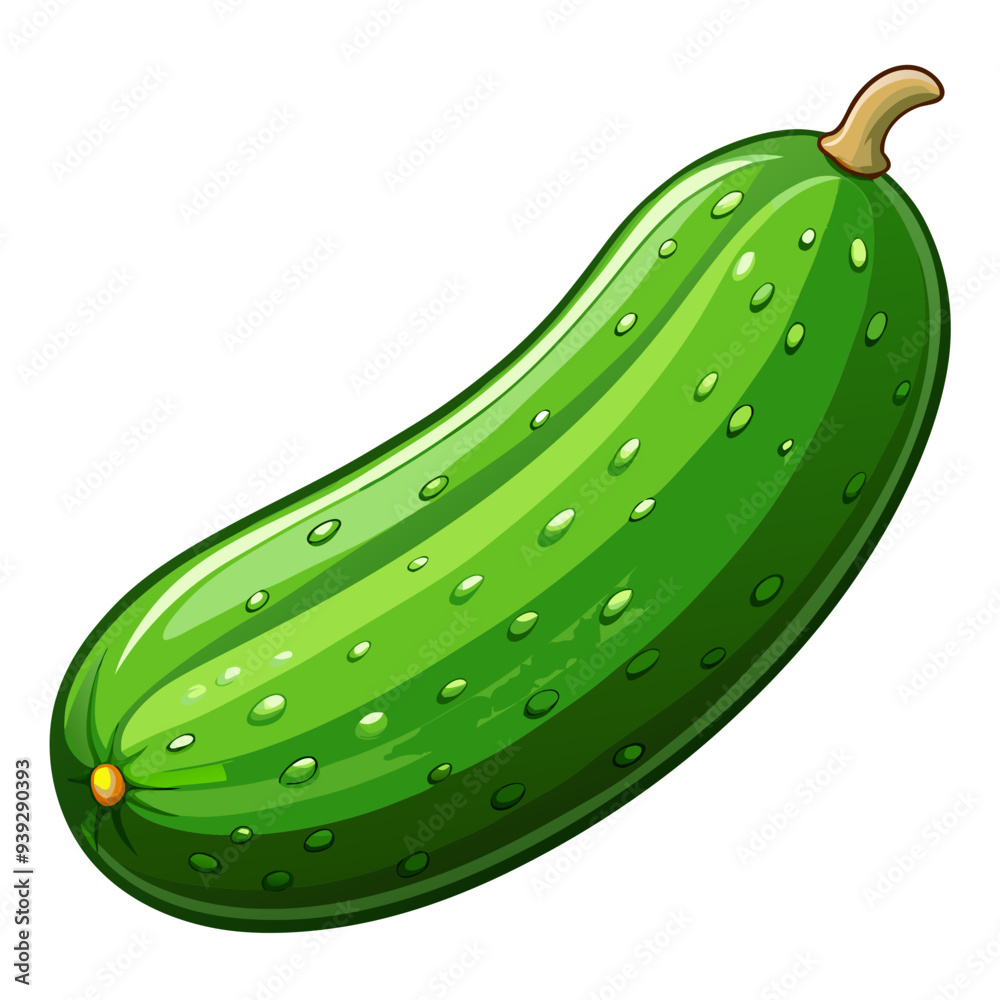 cucumber vector, illustration of cucumber isolated on white background cucumber vector, illustration of cucumber isolated on white background