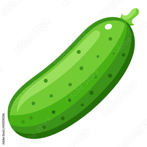 cucumber vector, illustration of cucumber isolated on white background