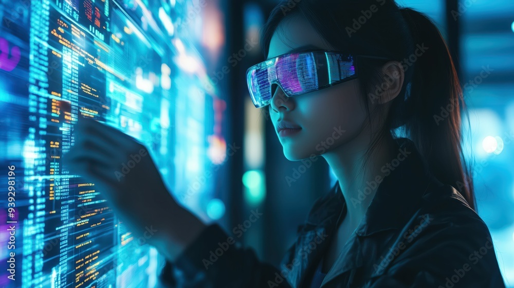 Futuristic Technology and Data Visualization Futuristic Technology and Data Visualization