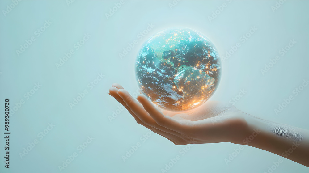 3d Flat icon as Hand with Holographic Energy Grid and Solar Panel concept as A photo featuring a hand displaying a holographic energy grid and a solar panel. The hand is positioned centrally with ampl 3d Flat icon as Hand with Holographic Energy Grid and Solar Panel concept as A photo featuring a hand displaying a holographic energy grid and a solar panel. The hand is positioned centrally with ampl