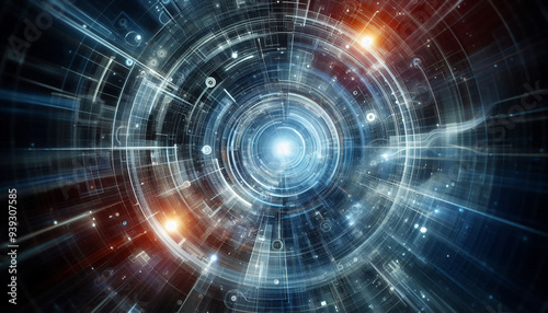 Wallpaper Mural fractal burst futuristic background Torontodigital.ca