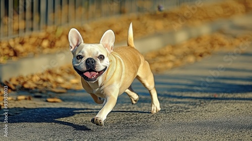 dog on the grass