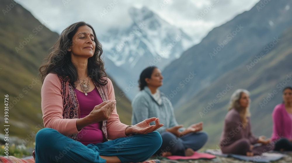 Peaceful Meditation in the Mountains Peaceful Meditation in the Mountains