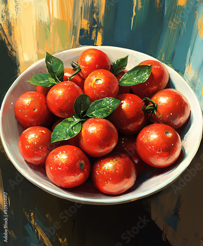 fresh tomatoes in a bowl