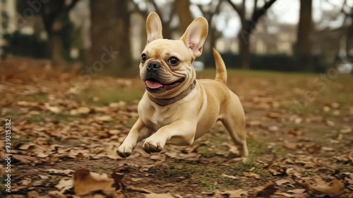 dog on the grass