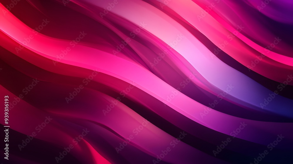 Obraz premium Abstract Purple Pink Gradient Wave Background