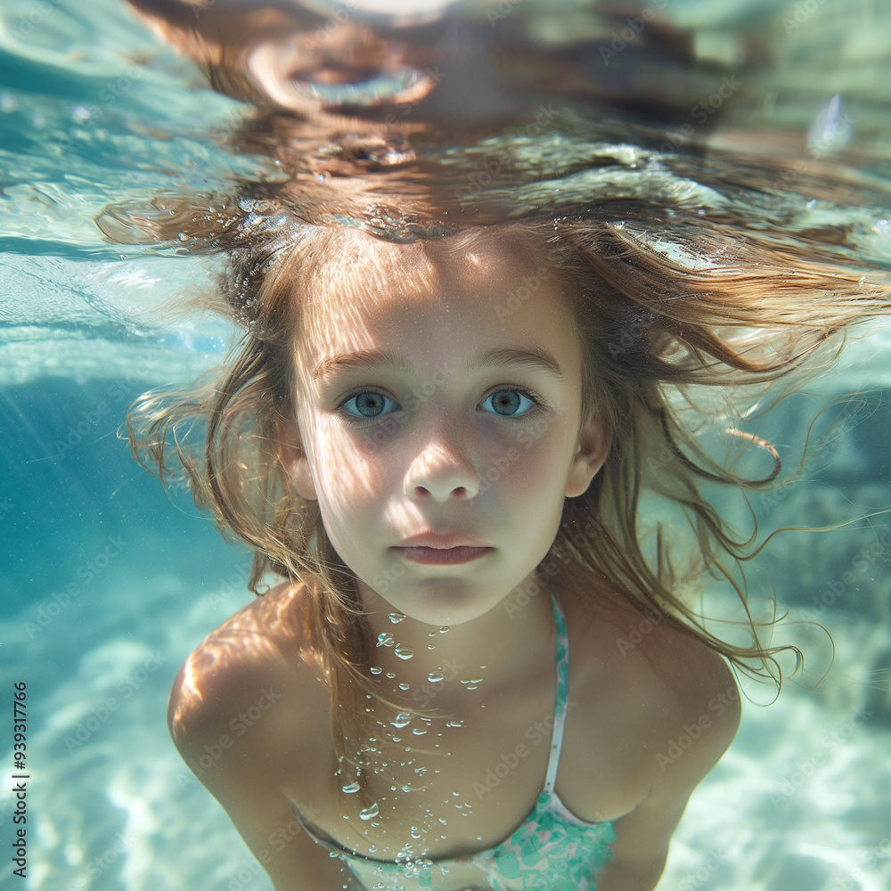 portrait of girl underwater portrait of girl underwater