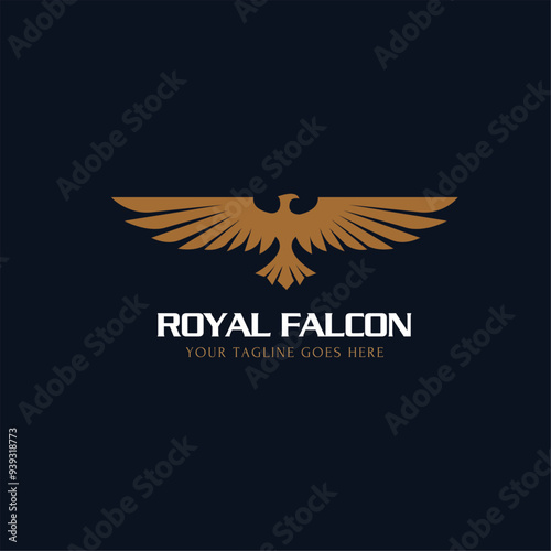 Falcon Gold Logo EPS Vector Design