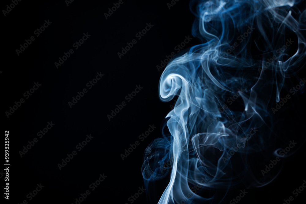 Smoke from flames or fog clouds graphic design art isolated on dark black background. Smoke from flames or fog clouds graphic design art isolated on dark black background.