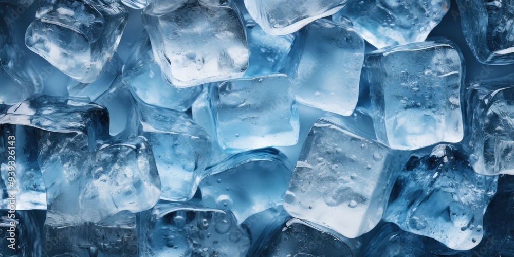 Close-up of Ice Cubes Close-up of Ice Cubes