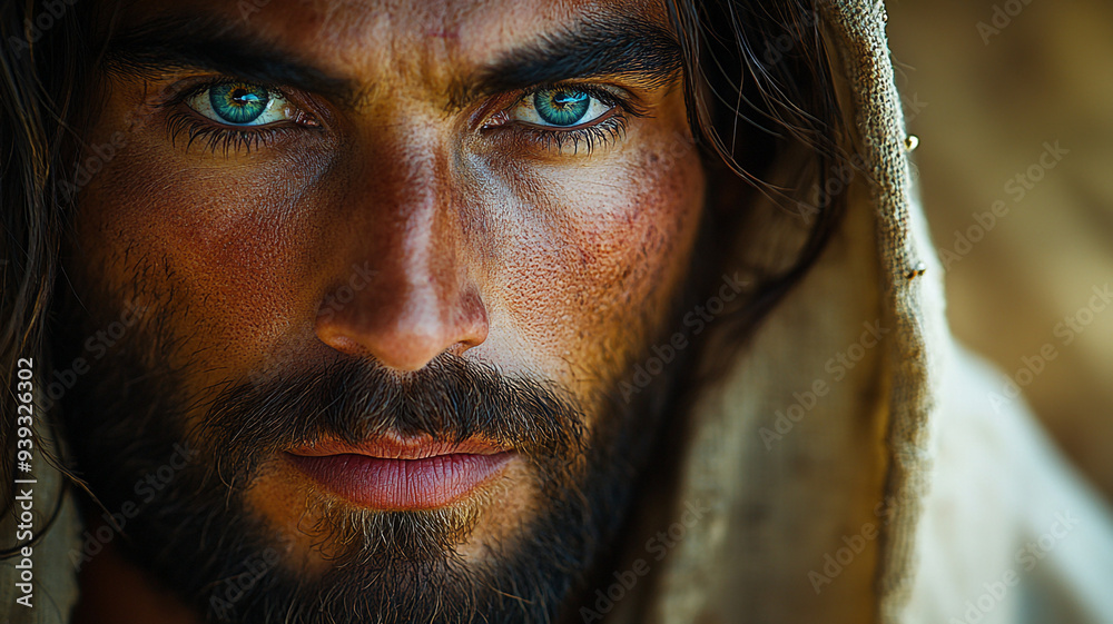 Obraz premium Jesus in close-up.