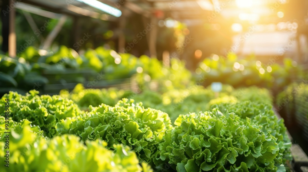 A smart urban farm using AI to monitor plant health and optimize growth with automated systems