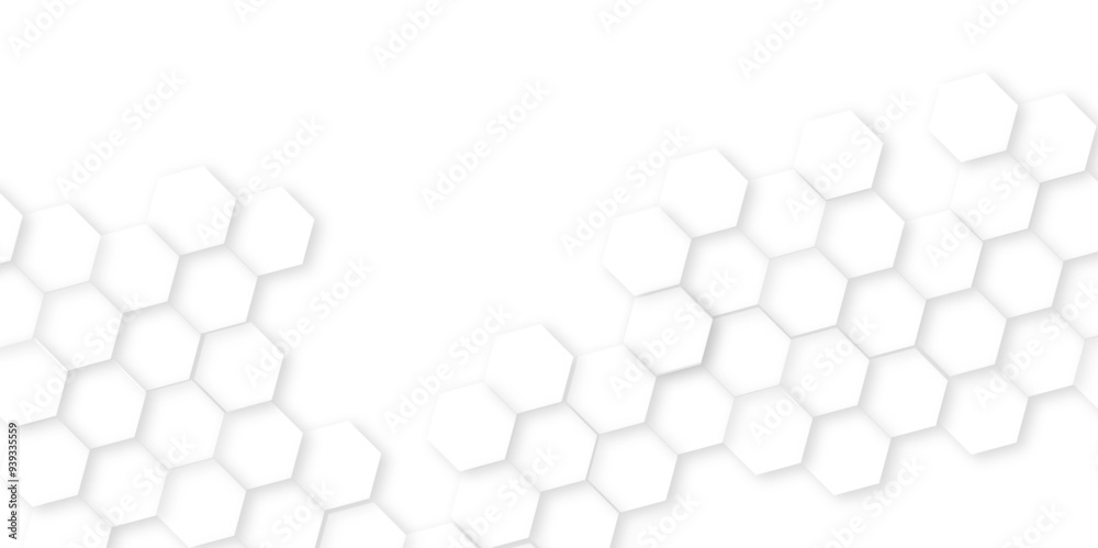 White Hexagonal Background. Luxury White Pattern.bright white abstract honeycomb background,white texture background. hexagon abstract background.Futuristic technology digital hi tech concept backgrou White Hexagonal Background. Luxury White Pattern.bright white abstract honeycomb background,white texture background. hexagon abstract background.Futuristic technology digital hi tech concept backgrou