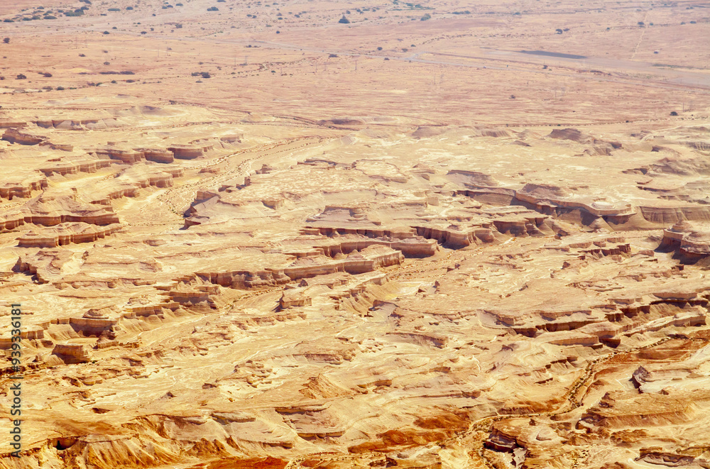 View of Negev desert in Israel View of Negev desert in Israel