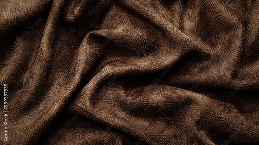 A textured background featuring suede fabric in a deep, rich brown, with its soft, brushed texture A textured background featuring suede fabric in a deep, rich brown, with its soft, brushed texture