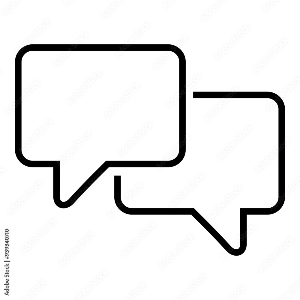 Chat balloon icon. Chat Bubbles. Conversation symbol.