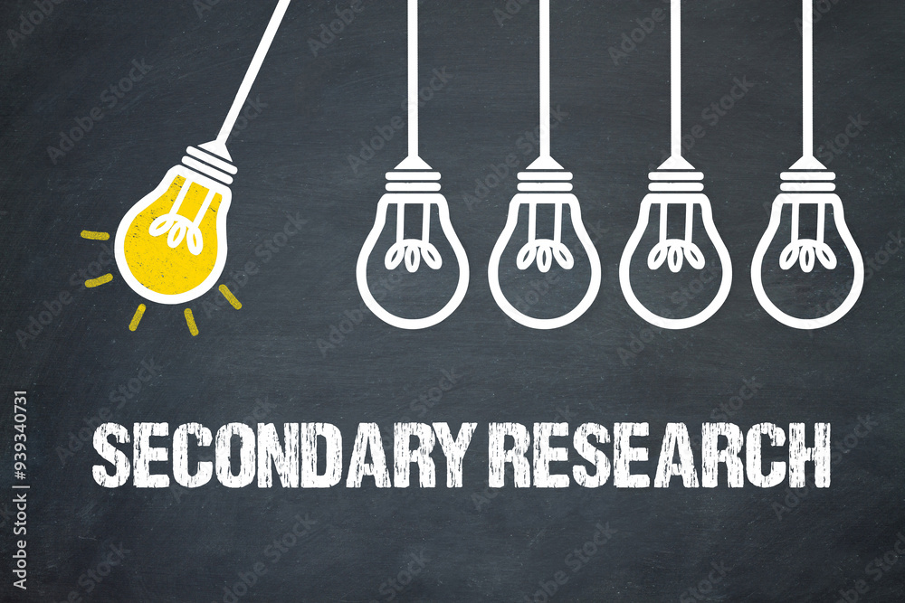 Fototapeta premium Secondary Research