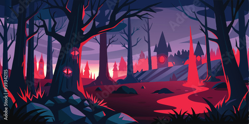illustration background for halloween celebration